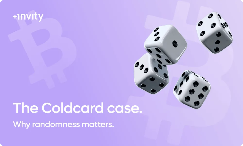 Coldcard-fallet: varför det verkligen spelar roll hur din seed skapas